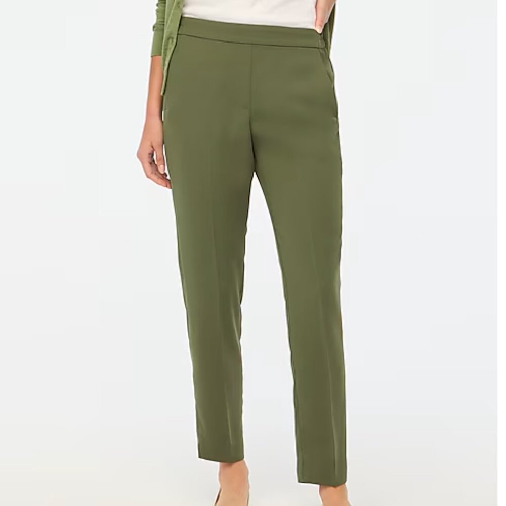 JCrew Factory Jamie Pant Distressed fatigue green 6 pant